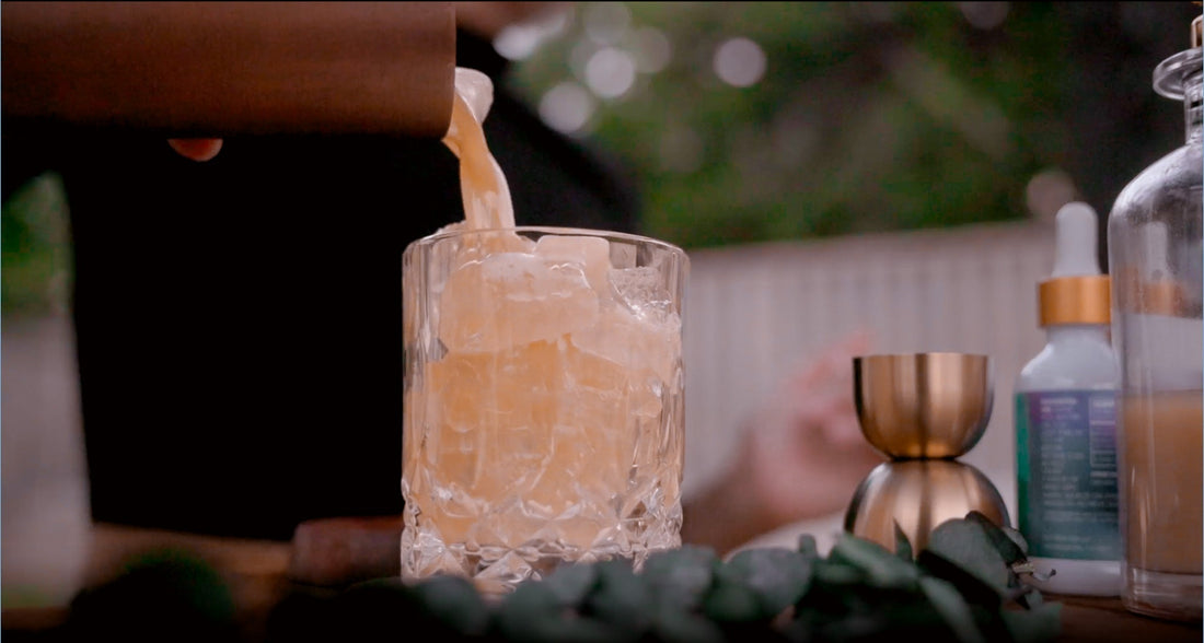 altarnative drops and long rhode elixir on top of a bar