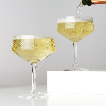 Admiral Crystal Coupe Glasses